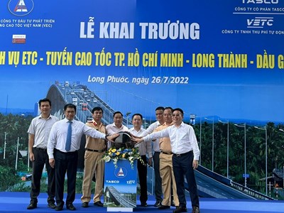 Thu phí tự động không dừng ETC tuyến cao tốc TPhcm- Long Thành